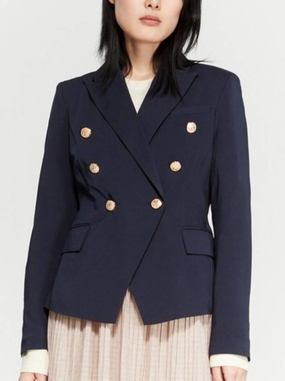 NWT Walter Baker Navy Phelp's Tailored Blazer Jacket M